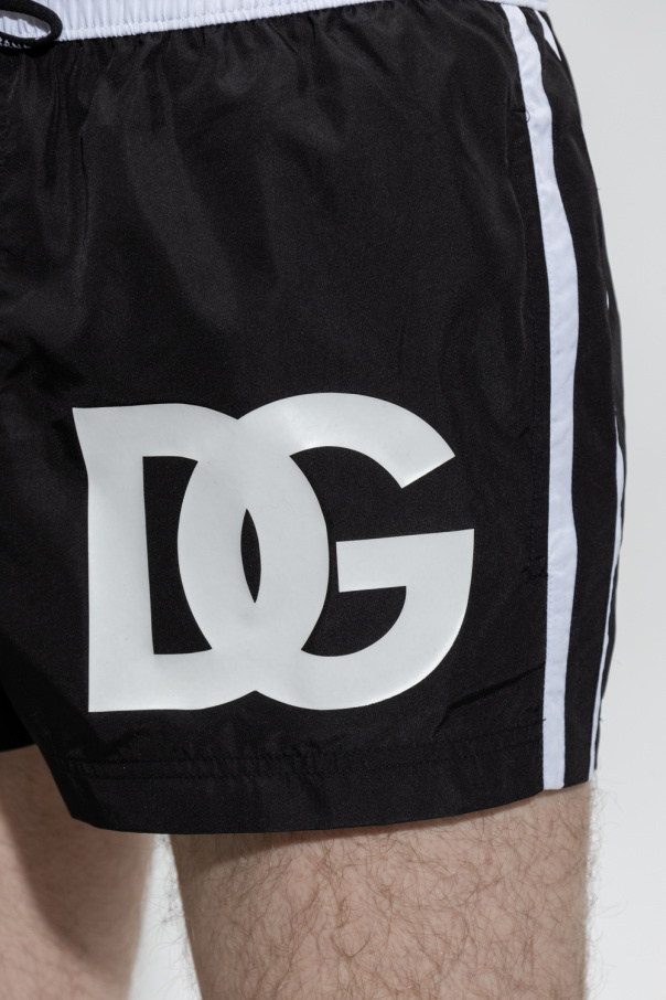 Dolce & Gabbana Kids floral-print short-sleeved romper Swimming shorts
