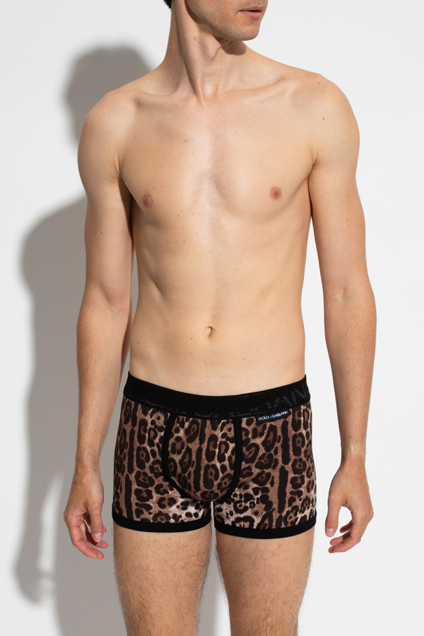 Dolce & Gabbana Leopard-printed boxers