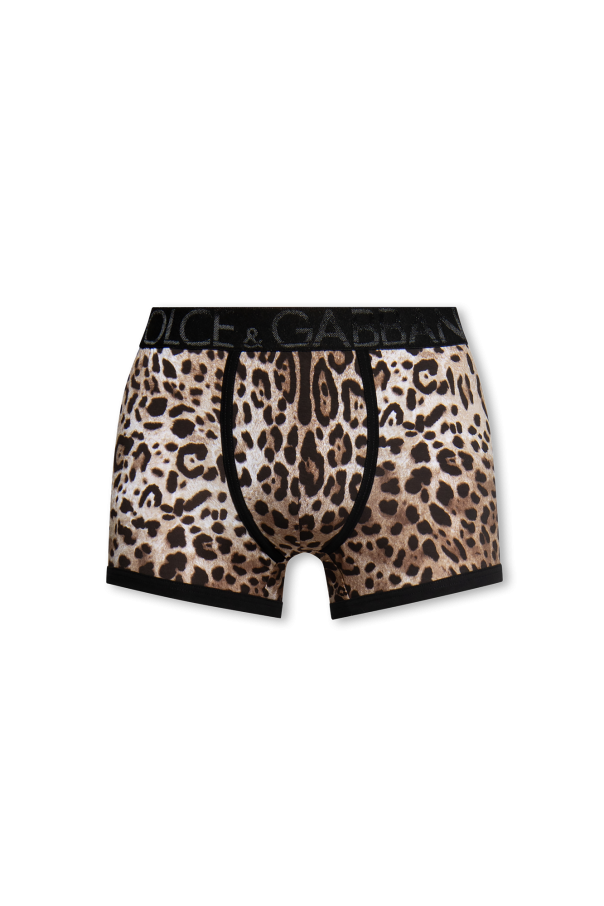 Boxers with leopard print od Bags dolce & Gabbana