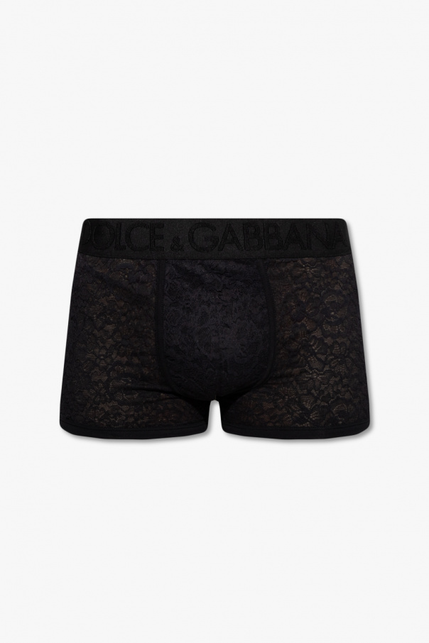 dolce rose & Gabbana Kids logo-print touch-stripe sneakers Lace boxers