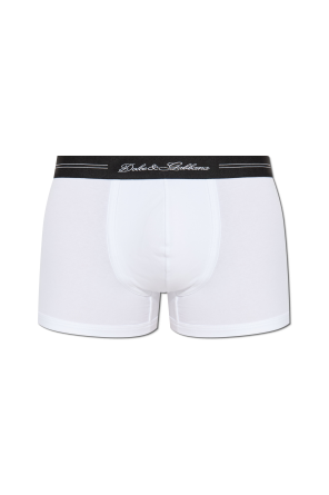 Cotton boxers with logo