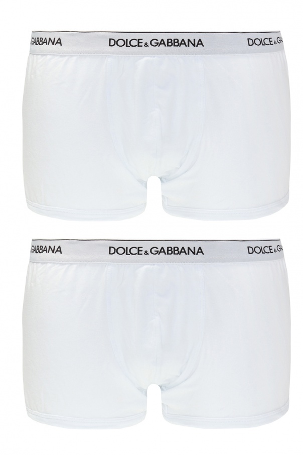 Dolce & Gabbana longuette V-neck dress Branded boxers 2-pack