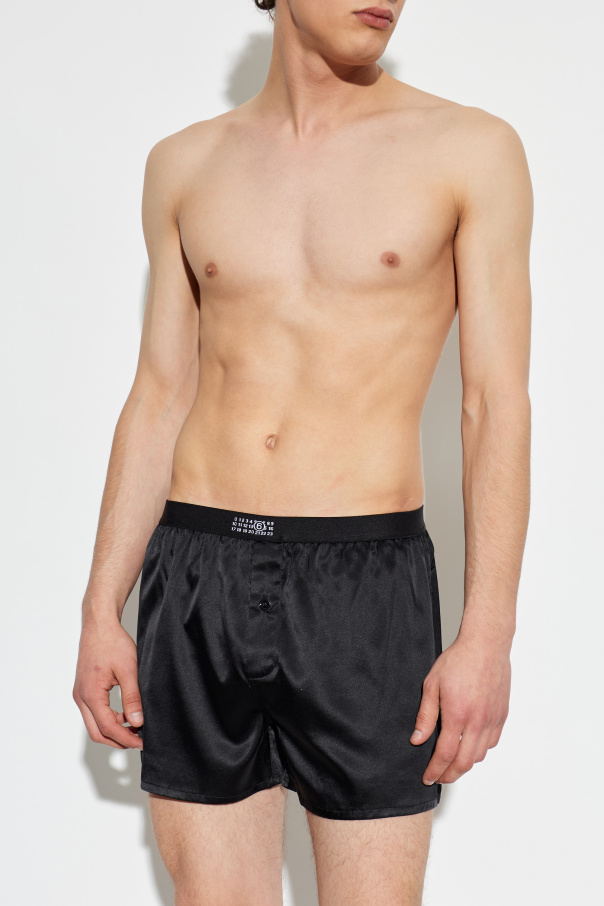 MM6 Maison Margiela Pantalones cortos lenceros de seda