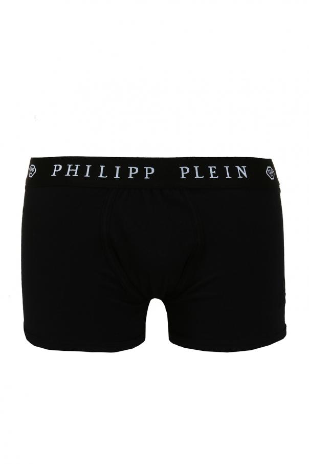 Philipp Plein Skull-embroidered boxers