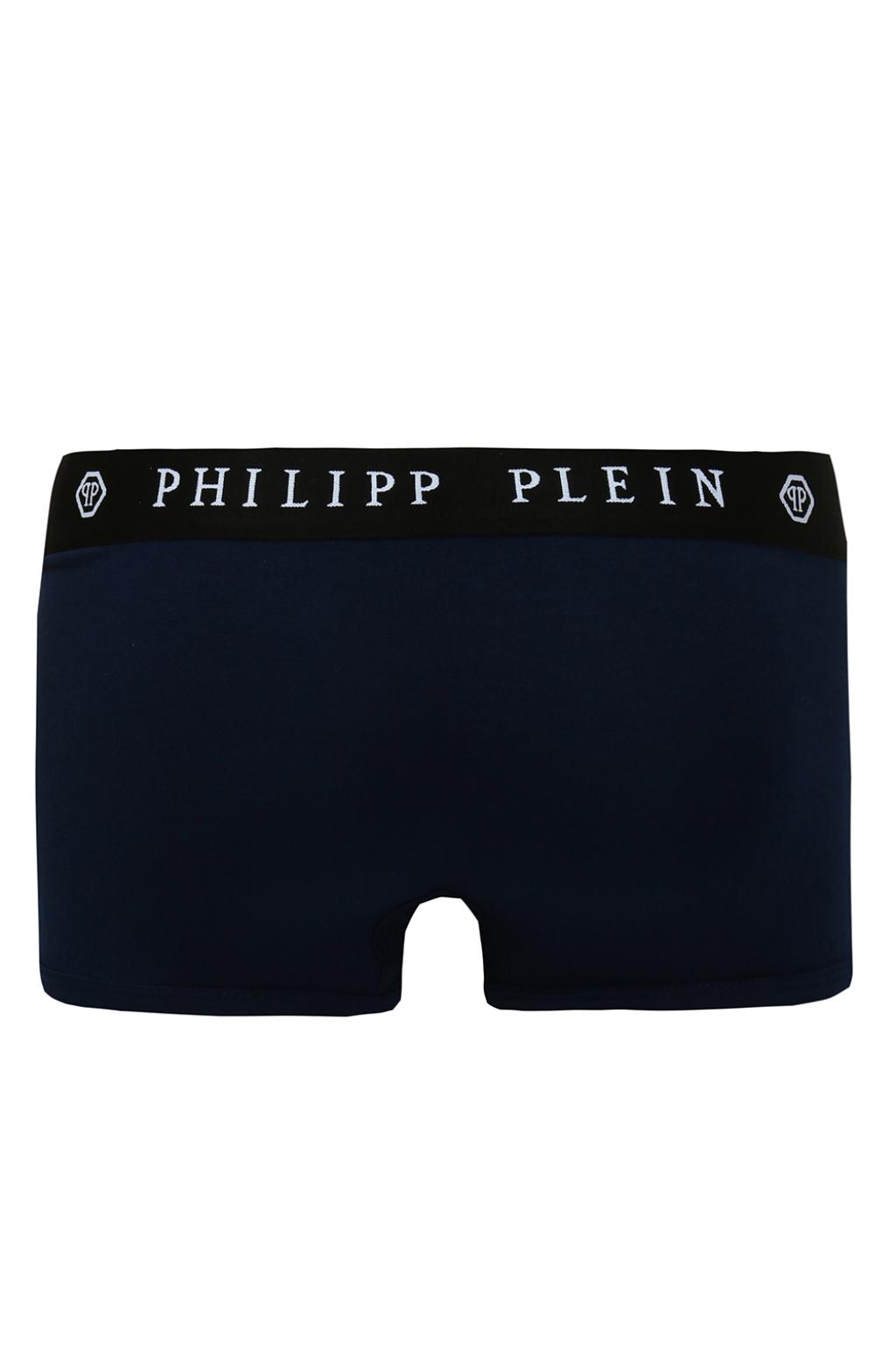 Philipp Plein Skull-embroidered boxers