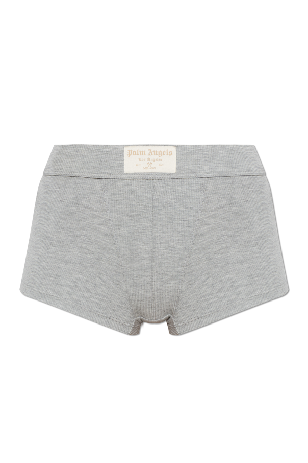 High-waisted cotton boxers od Palm Angels