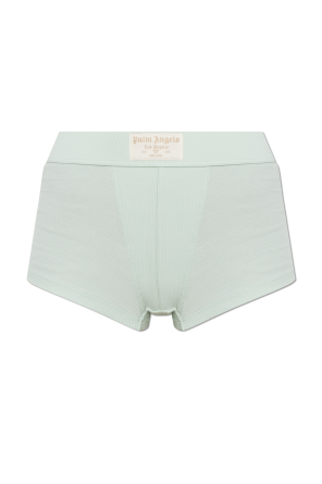 High-waisted cotton boxers