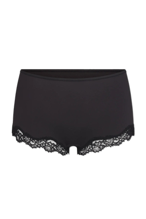 Boxers with lace trim