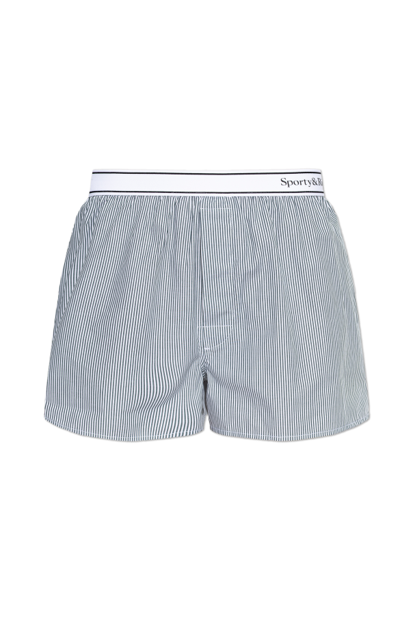 Sporty & Rich Boxershorts mit Streifenmuster aus der Kollektion ‘Central Park Drop’