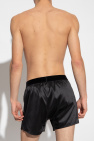 Tom Ford BLACK Silk boxers with logo