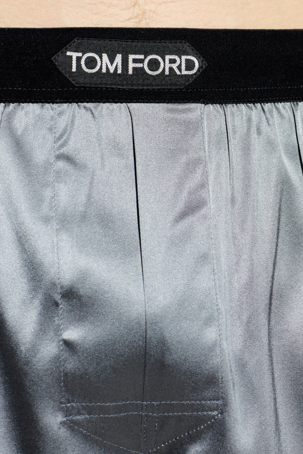 Tom Ford Bóxers de seda con logo