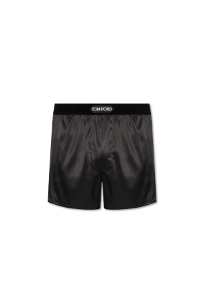 Silk boxers with logo