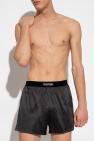 Tom Ford BLACK Silk boxers with logo