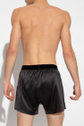 Tom Ford BLACK Silk boxers with logo