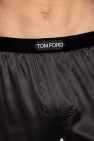 Tom Ford BLACK Silk boxers with logo