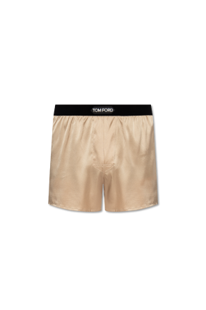 Silk boxers with logo