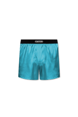 Silk boxers with logo