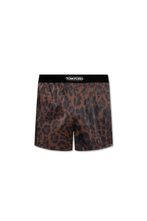 Silk boxers with logo