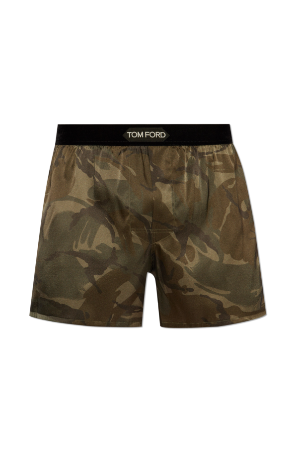 Tom Ford Satin boxers with logo