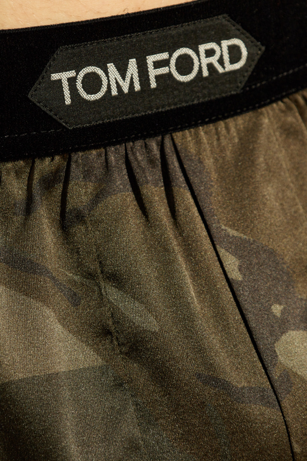 Tom Ford Satin boxers with logo