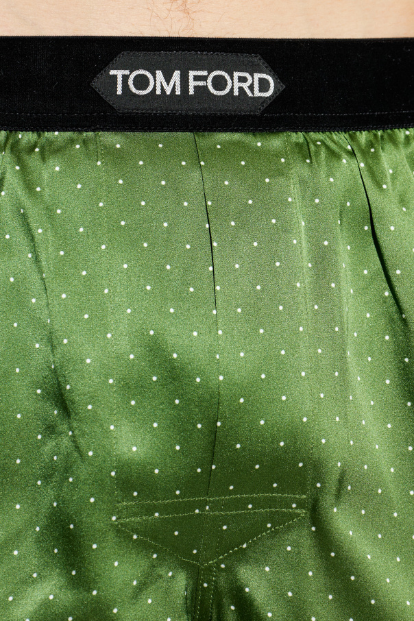 Tom Ford Seiden-Boxershorts mit Logo