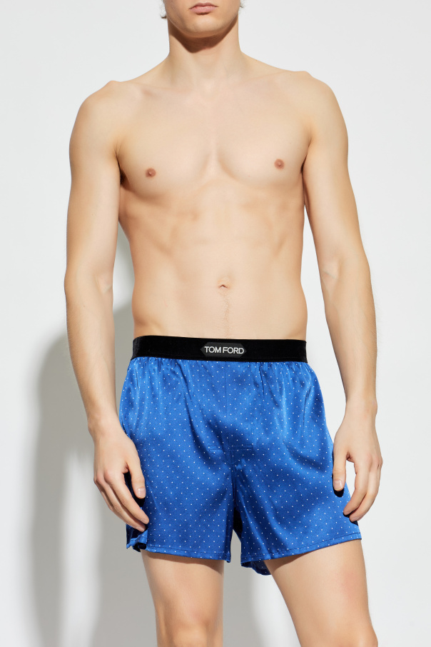 Tom Ford Bóxers de seda con logo