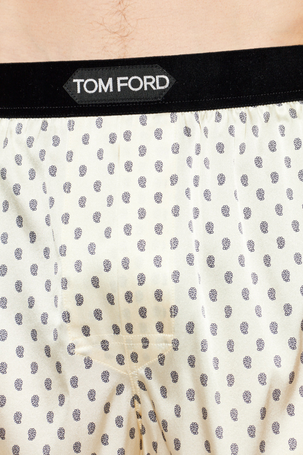 Tom Ford Silk boxers with logo