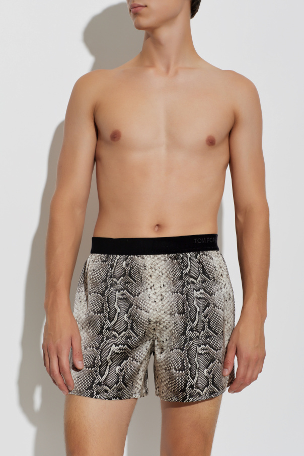 Tom Ford Silk boxers with animal motif