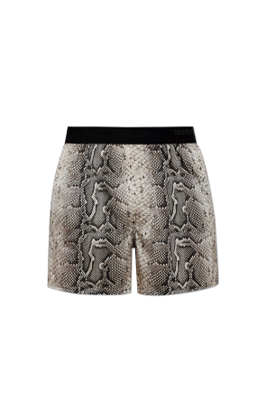 Silk boxers with animal motif