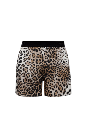 Silk boxers with animal motif