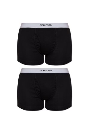 2-pack of cotton boxers with logo