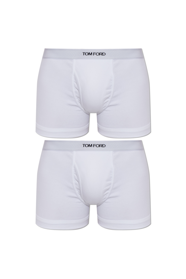 Two-pack of cotton boxer briefs with logo od Tom Ford