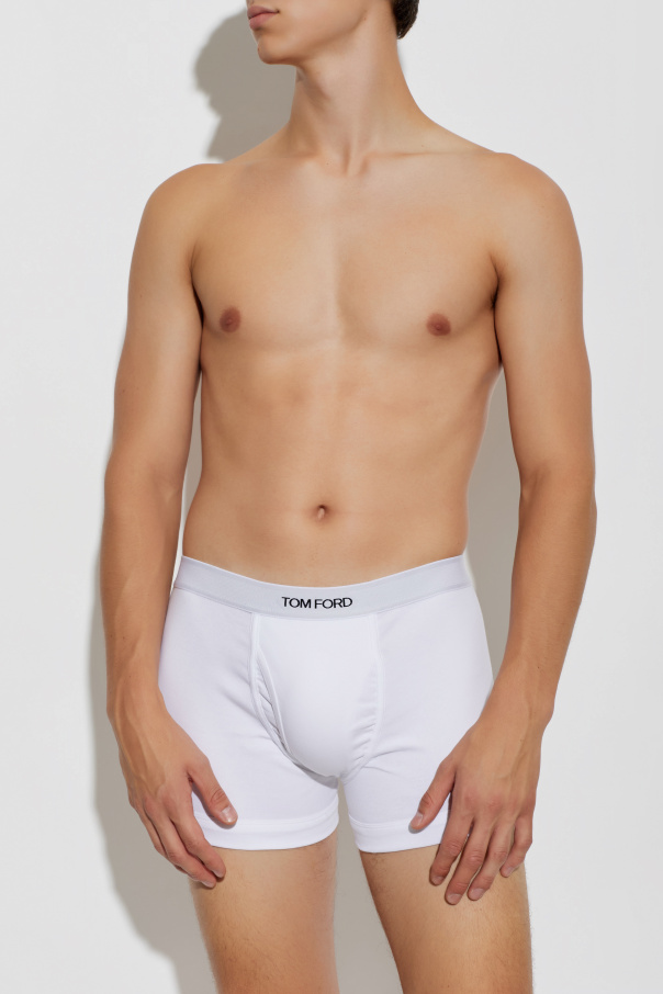Tom Ford Two-pack of cotton boxer briefs with logo