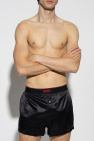 Diesel BLACK ‘UUBX-STARK-EL’ silk boxers