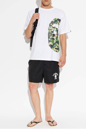 A BATHING APE® Klapki z motywem moro