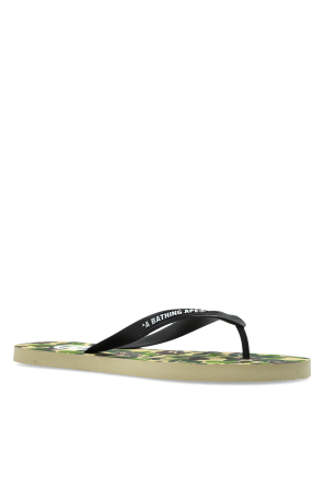 A BATHING APE® Klapki z motywem moro