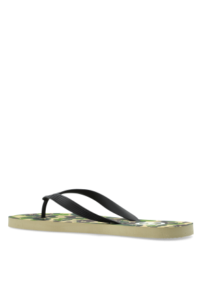 A BATHING APE® Klapki z motywem moro
