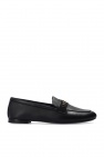 FERRAGAMO BLACK ‘Archie’ leather moccasins
