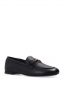 FERRAGAMO BLACK ‘Archie’ leather moccasins
