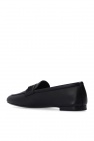FERRAGAMO BLACK ‘Archie’ leather moccasins