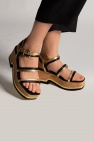 FERRAGAMO BLACK ‘Mysen’ platform sandals
