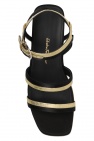 FERRAGAMO BLACK ‘Mysen’ platform sandals