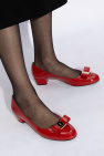 FERRAGAMO RED 'Vara' pumps
