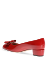 FERRAGAMO RED 'Vara' pumps