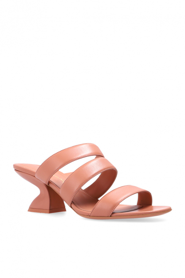 salvatore ferragamo steffie leather mules