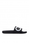 FERRAGAMO BLACK ‘Groovy’ rubber slides