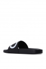 FERRAGAMO BLACK ‘Groovy’ rubber slides
