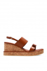 FERRAGAMO BROWN ‘Giudith’ wedge sandals