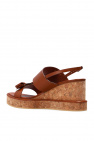 FERRAGAMO BROWN ‘Giudith’ wedge sandals