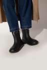 FERRAGAMO BLACK Rain boots with logo